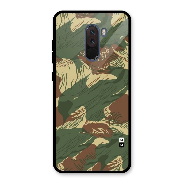 Army Design Glass Back Case for Poco F1