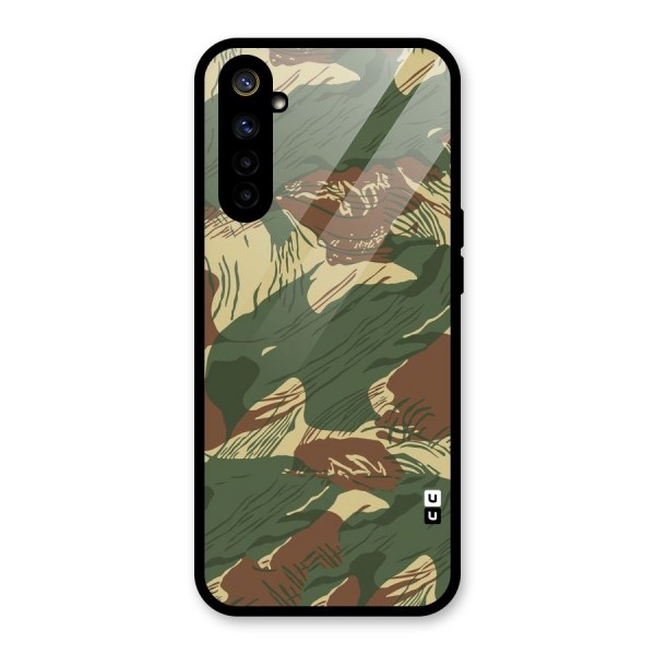 Army Design Glass Back Case for Realme 6