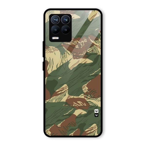 Army Design Glass Back Case for Realme 8 Pro