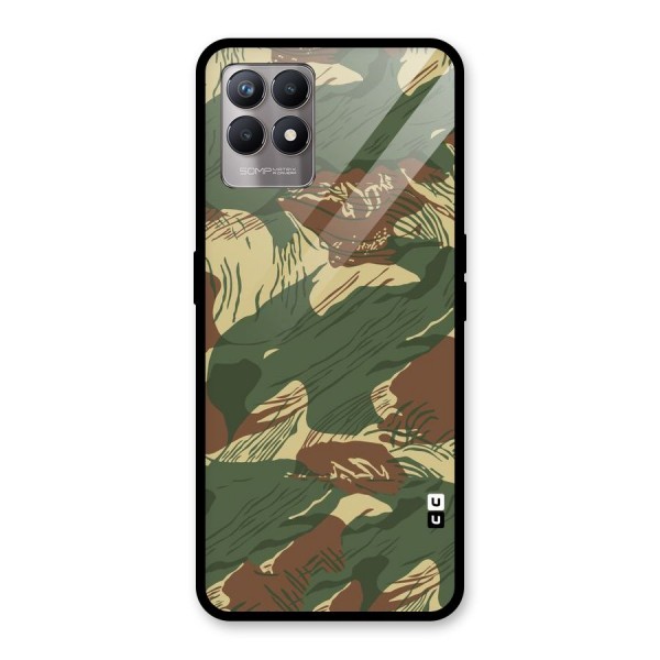 Army Design Glass Back Case for Realme 8i