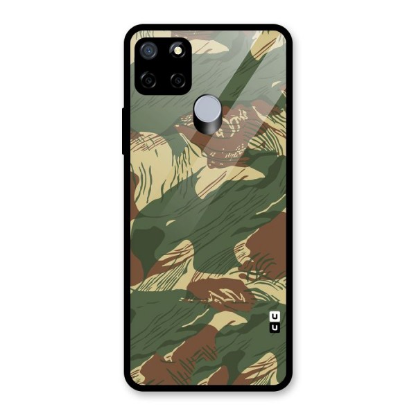 Army Design Glass Back Case for Realme C15