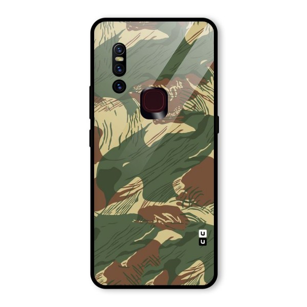 Army Design Glass Back Case for Vivo V15