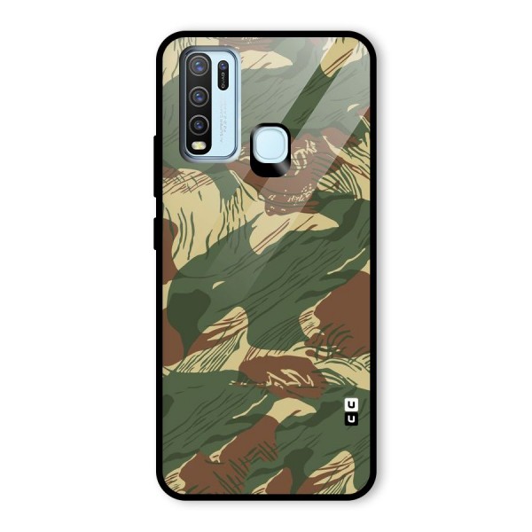 Army Design Glass Back Case for Vivo Y30