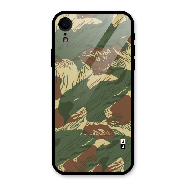 Army Design Glass Back Case for XR