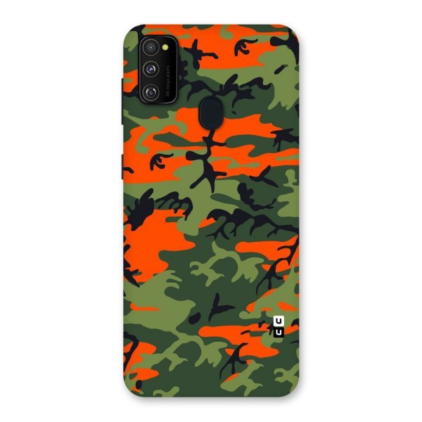 Army Pattern Back Case for Galaxy M21