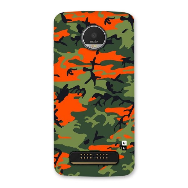 Army Pattern Back Case for Moto Z Play