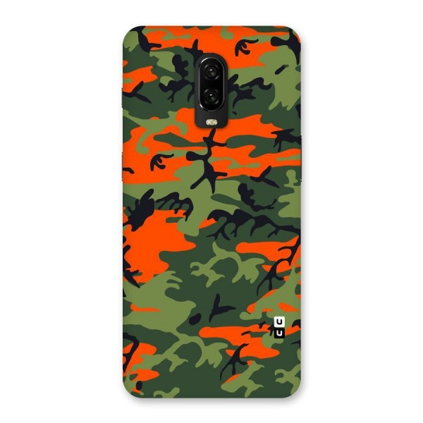 Army Pattern Back Case for OnePlus 6T