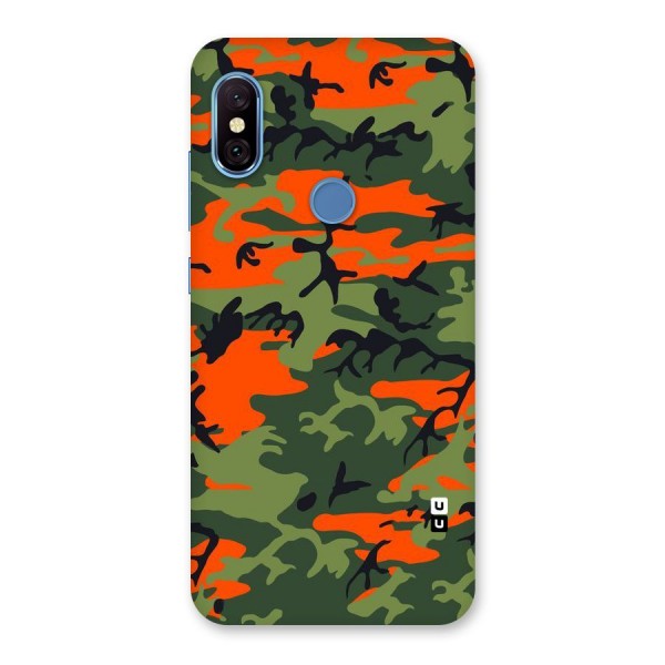 Army Pattern Back Case for Redmi Note 6 Pro