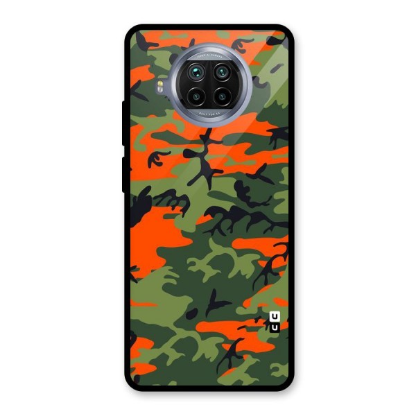 Army Pattern Glass Back Case for Mi 10i