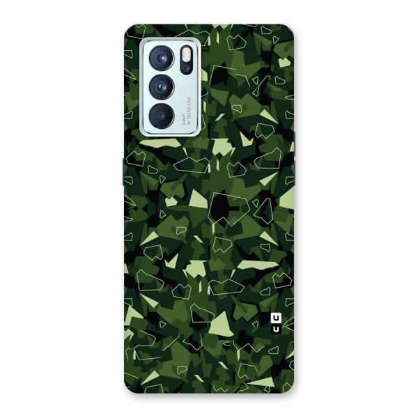 Army Shape Design Back Case for Oppo Reno6 Pro 5G