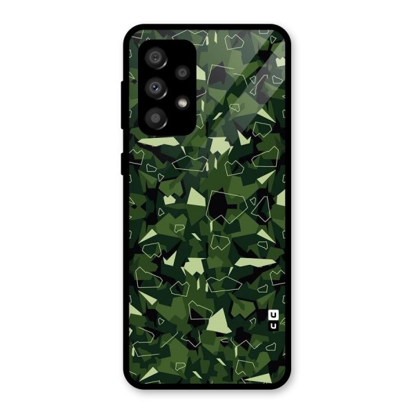 Army Shape Design Glass Back Case for Galaxy A32