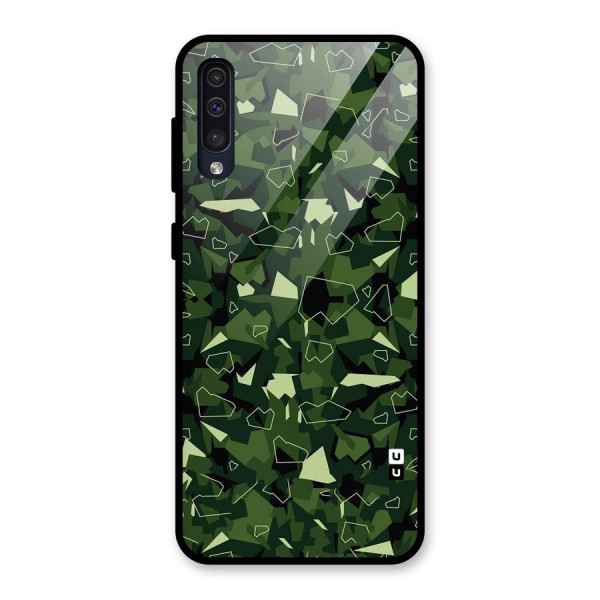 Army Shape Design Glass Back Case for Galaxy A50s