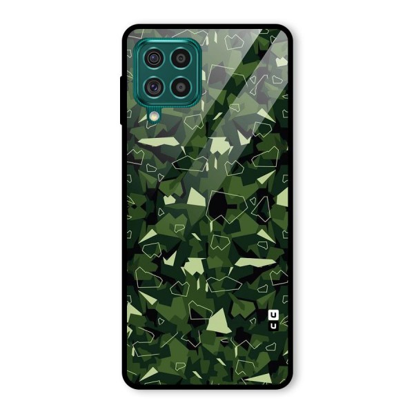 Army Shape Design Glass Back Case for Galaxy F62