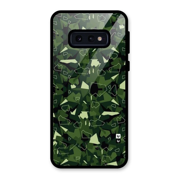 Army Shape Design Glass Back Case for Galaxy S10e