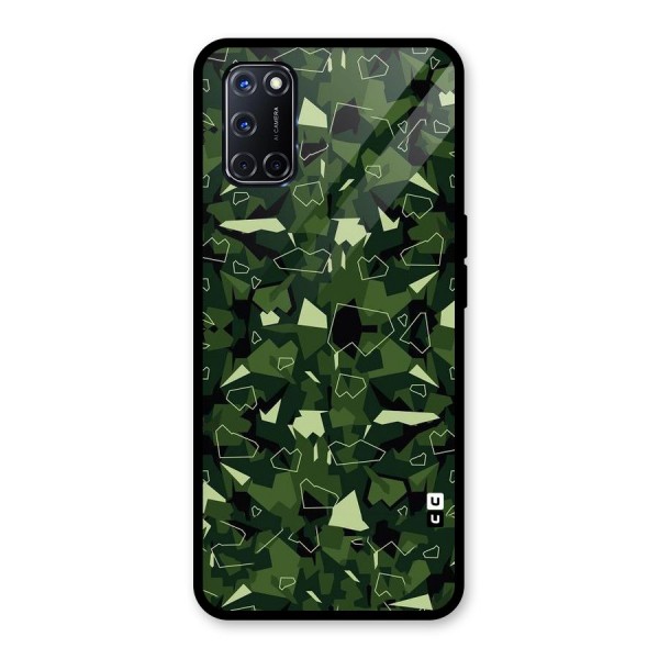 Army Shape Design Glass Back Case for Oppo A52