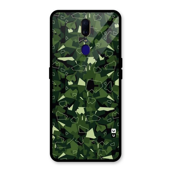 Army Shape Design Glass Back Case for Oppo F11