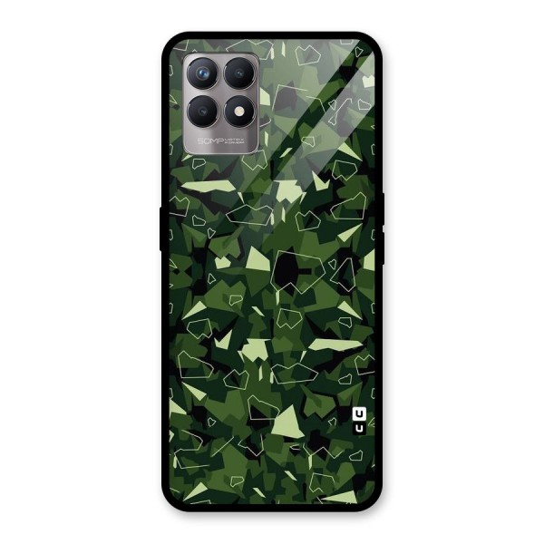 Army Shape Design Glass Back Case for Realme 8i