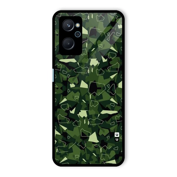 Army Shape Design Glass Back Case for Realme 9i