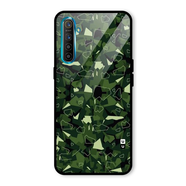 Army Shape Design Glass Back Case for Realme XT