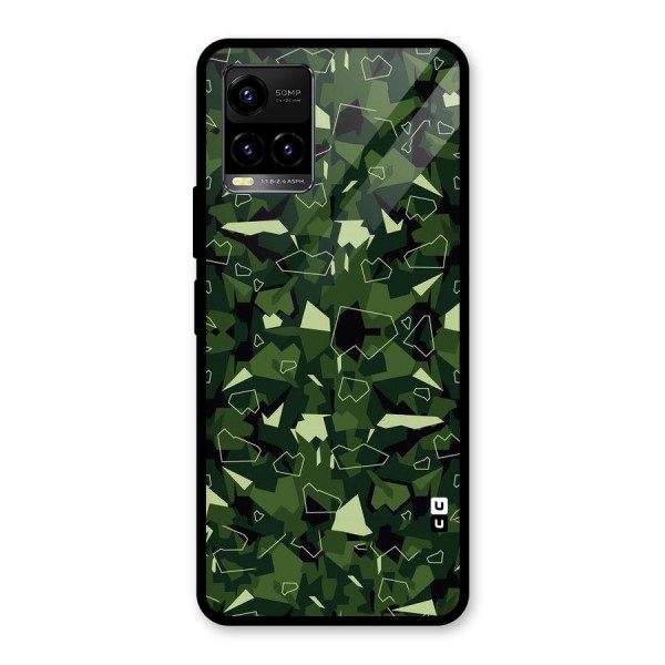 Army Shape Design Glass Back Case for Vivo Y33s