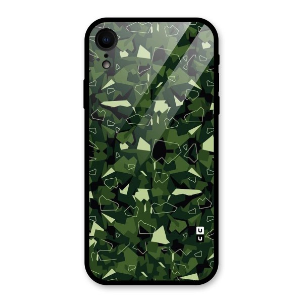 Army Shape Design Glass Back Case for XR