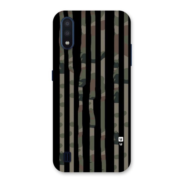 Army Stripes Back Case for Galaxy M01