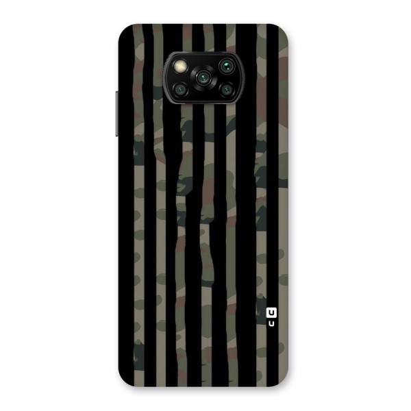 Army Stripes Back Case for Poco X3