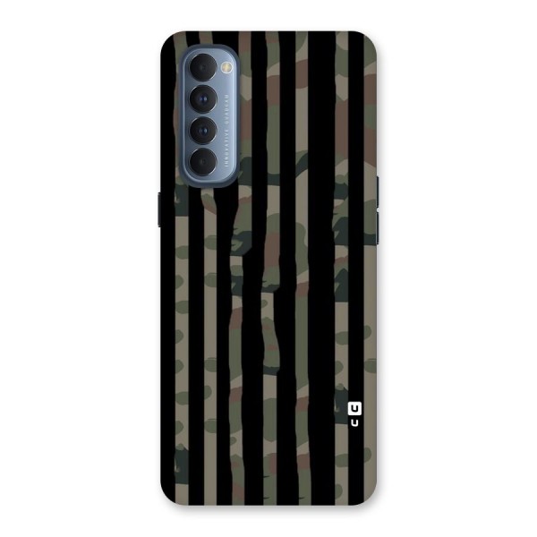 Army Stripes Back Case for Reno4 Pro