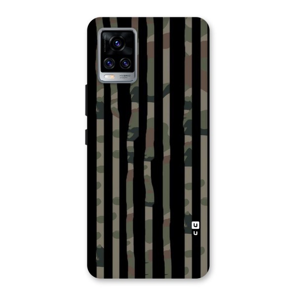 Army Stripes Back Case for Vivo V20 Pro