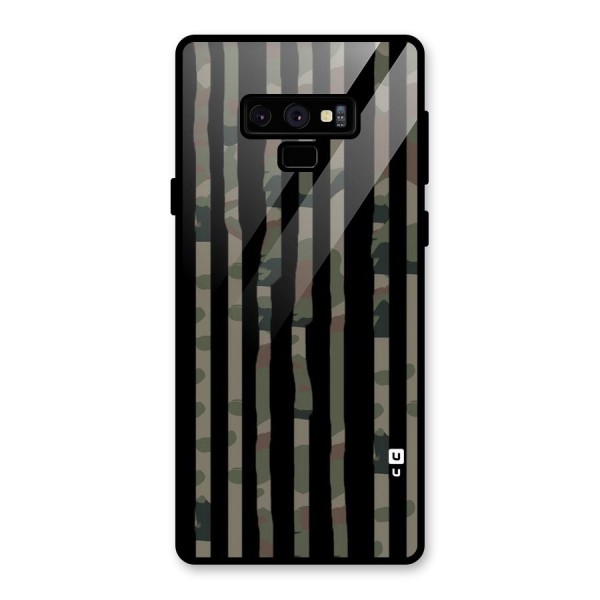 Army Stripes Glass Back Case for Galaxy Note 9