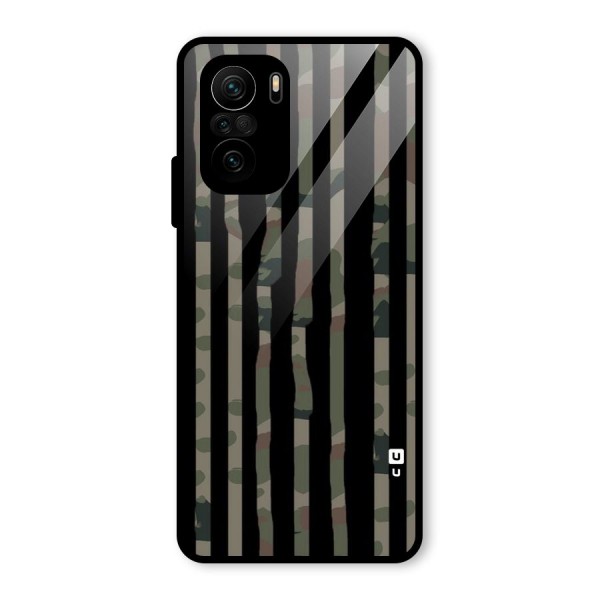 Army Stripes Glass Back Case for Mi 11x