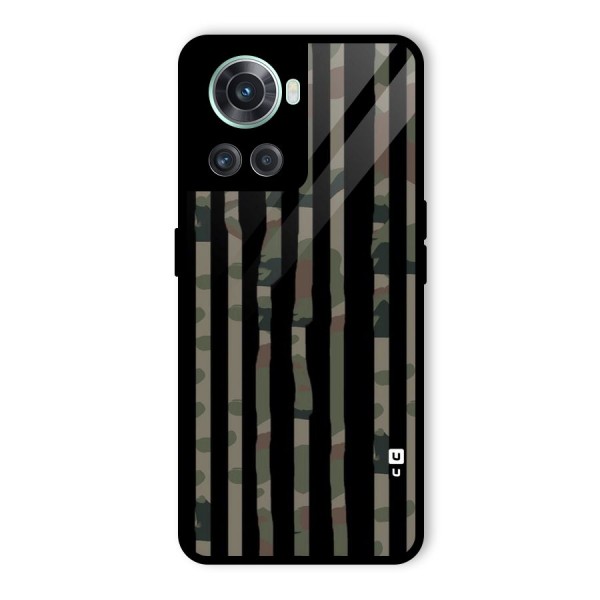 Army Stripes Glass Back Case for OnePlus 10R