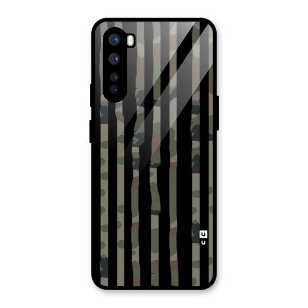 Army Stripes Glass Back Case for OnePlus Nord