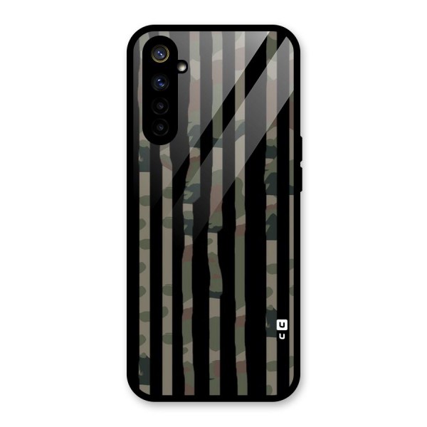 Army Stripes Glass Back Case for Realme 6