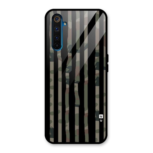 Army Stripes Glass Back Case for Realme 6 Pro