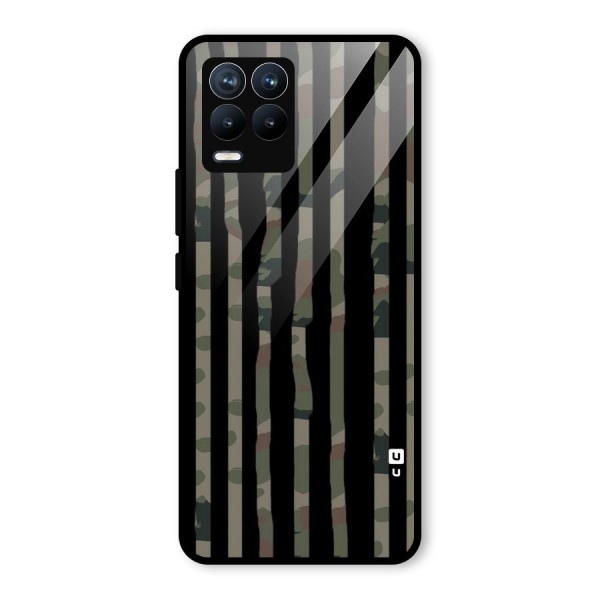 Army Stripes Glass Back Case for Realme 8 Pro