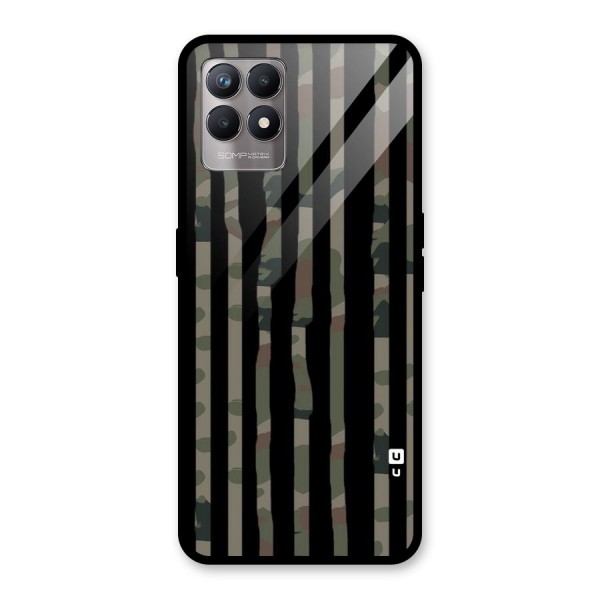 Army Stripes Glass Back Case for Realme 8i