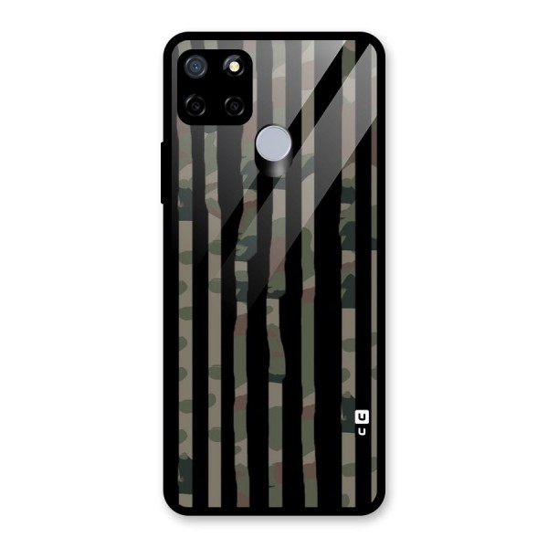 Army Stripes Glass Back Case for Realme C15