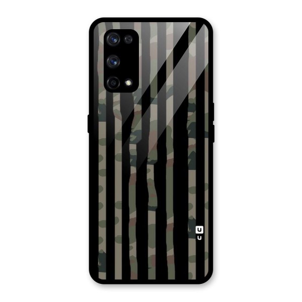 Army Stripes Glass Back Case for Realme X7 Pro