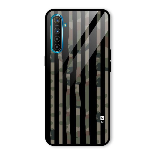 Army Stripes Glass Back Case for Realme XT