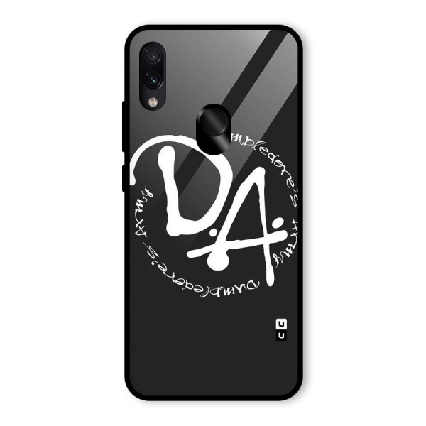 Army Strong Glass Back Case for Redmi Note 7