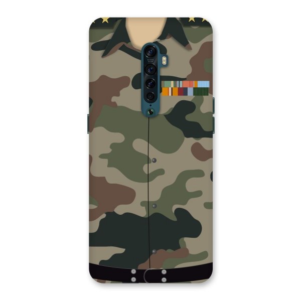 Army Uniform Back Case for Oppo Reno2