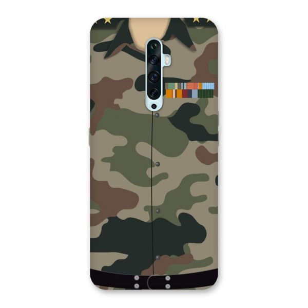 Army Uniform Back Case for Oppo Reno2 Z