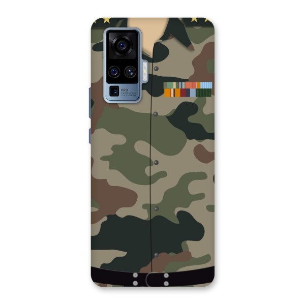 Army Uniform Back Case for Vivo X50 Pro