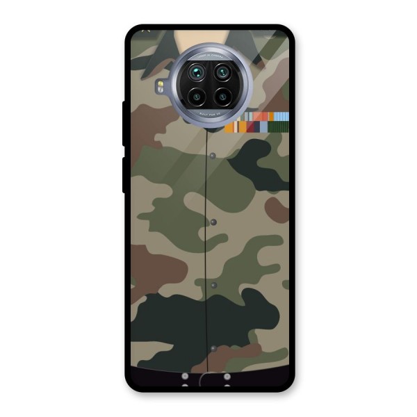 Army Uniform Glass Back Case for Mi 10i