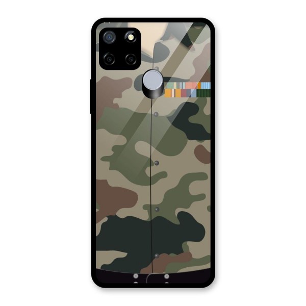 Army Uniform Glass Back Case for Realme C15