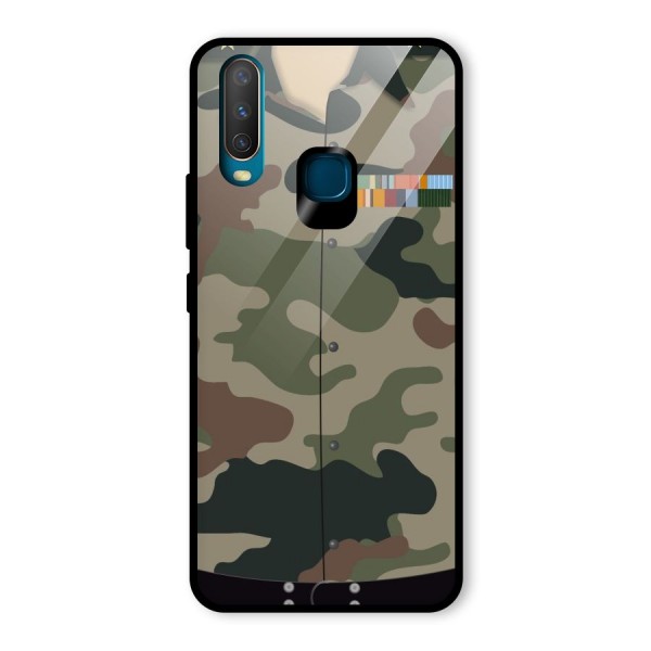 Army Uniform Glass Back Case for Vivo Y12