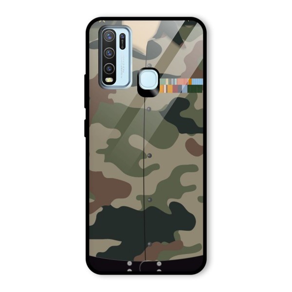 Army Uniform Glass Back Case for Vivo Y50