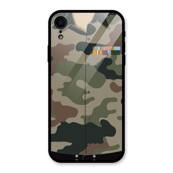 Army Uniform Glass Back Case for XR