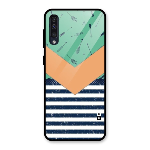 Arrows and Stripes Glass Back Case for Galaxy A50s